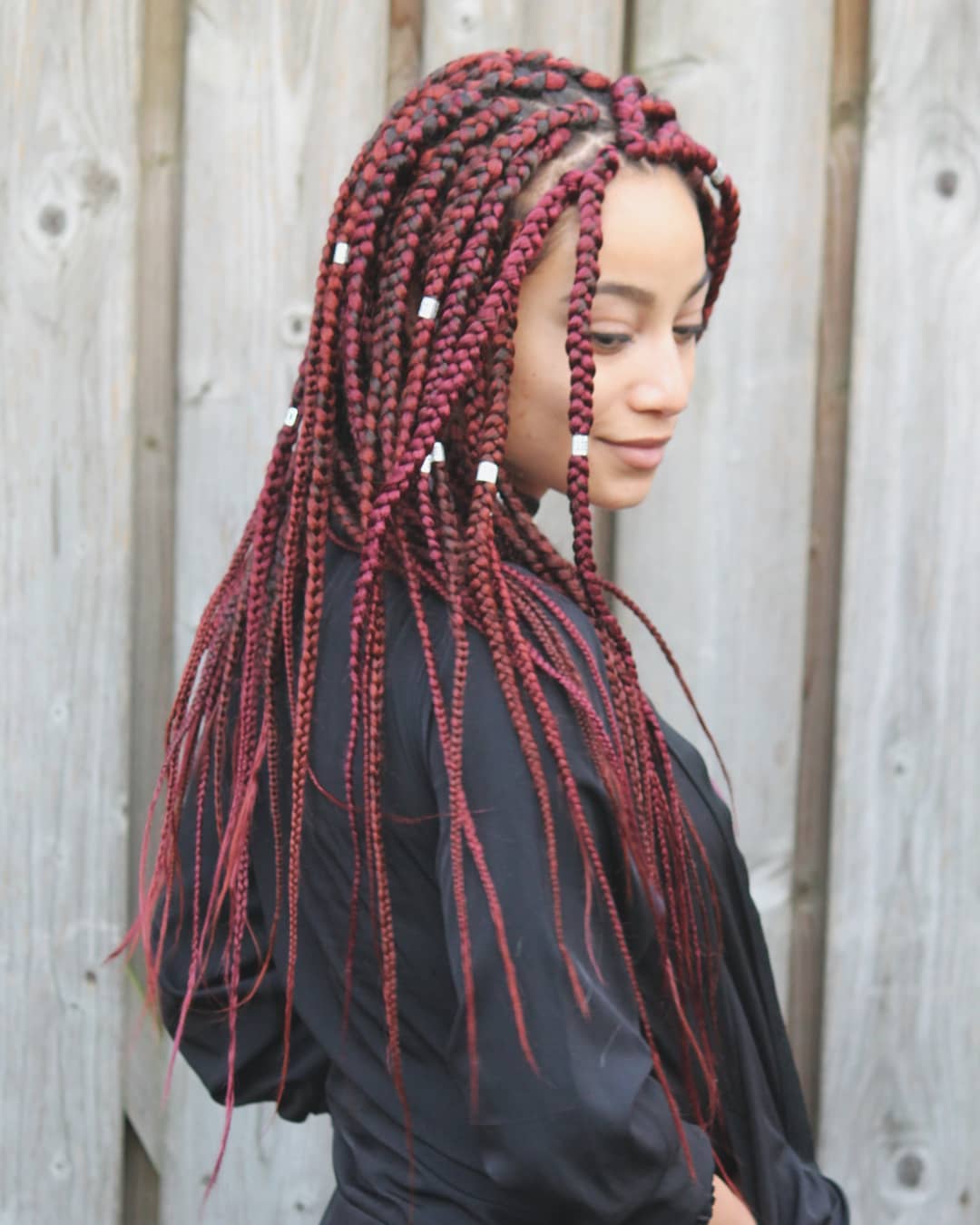 black braided hairstyles red braids braiding ruby