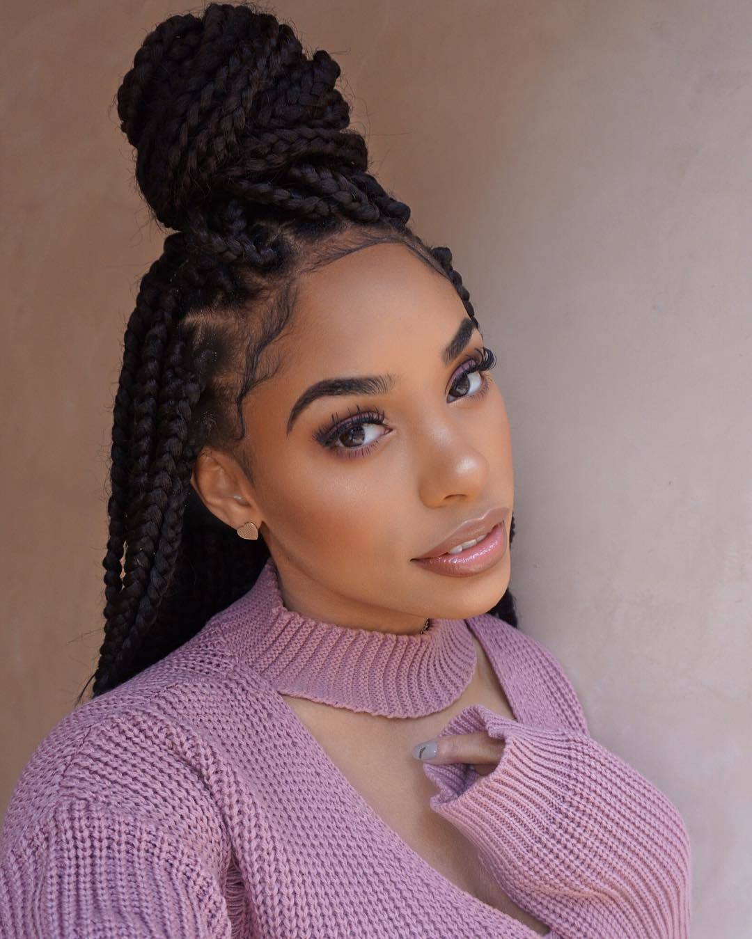 black braided hairstyles thick box braids itsmyrayeraye