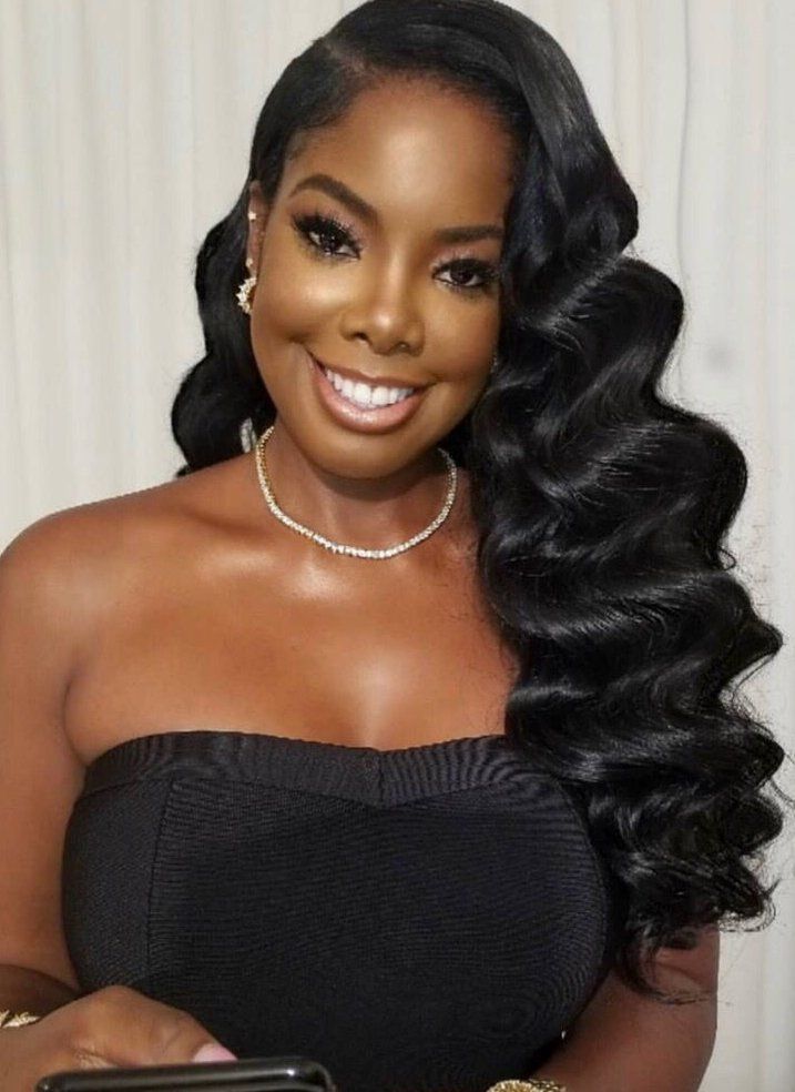 bridal hair black women