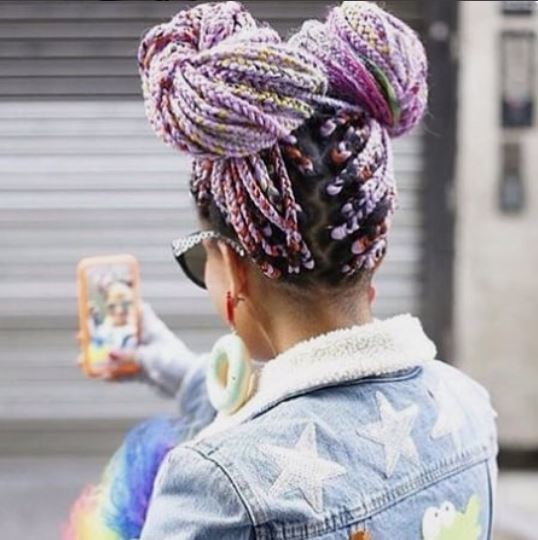 coloured space buns ig hairrcastleby cshami