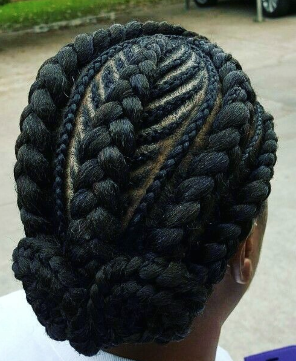 fishbone braids and cornrows low updo.png 974×1186