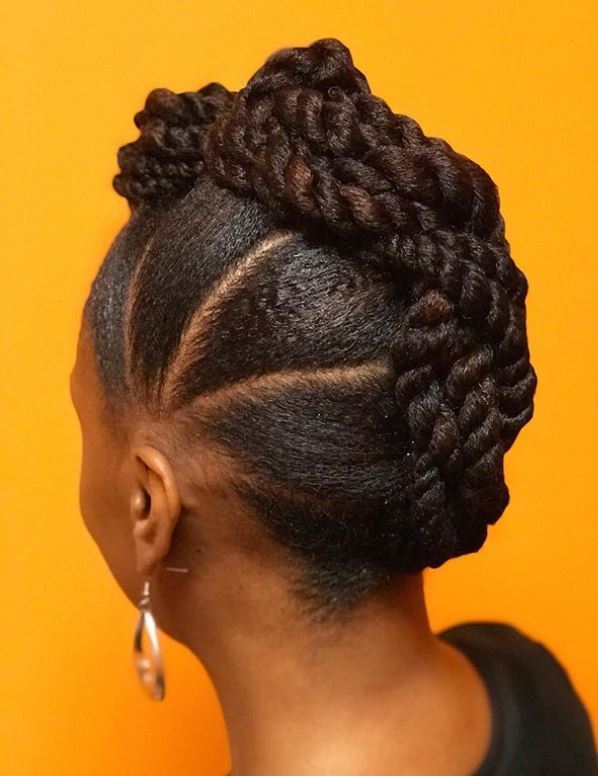 mohawk braid ig returning2natural