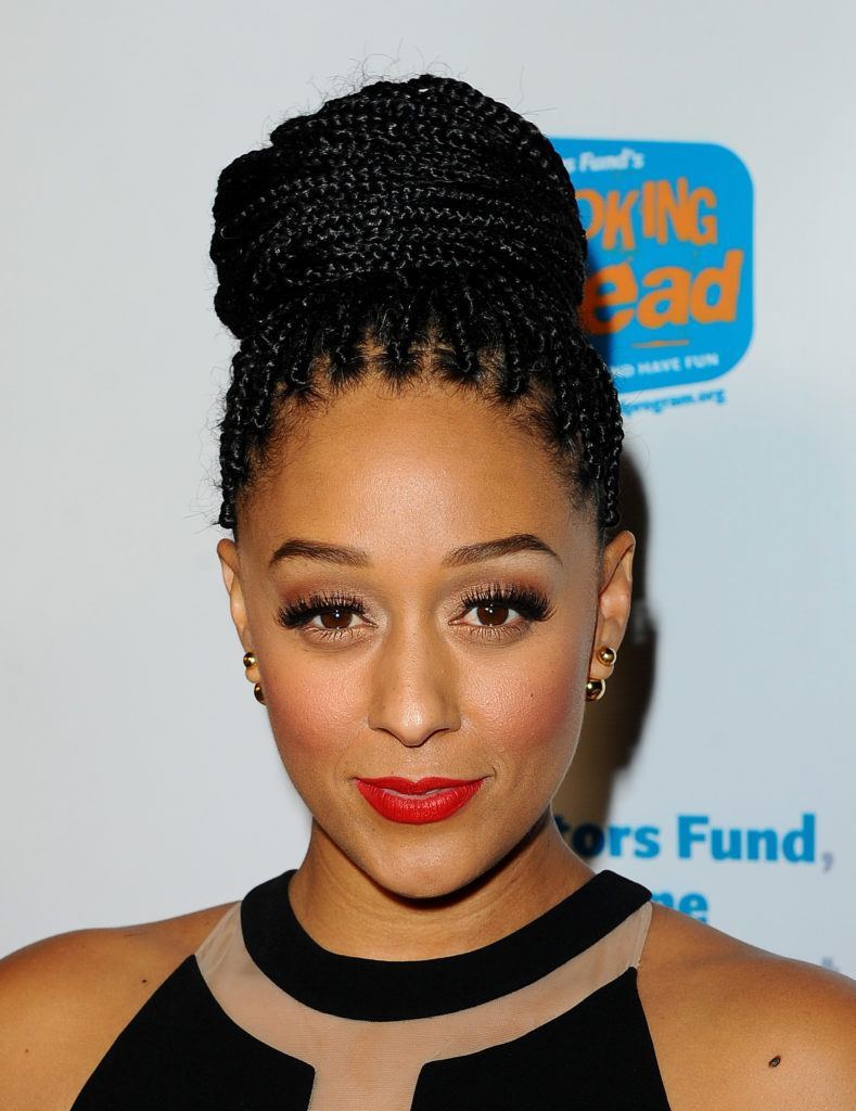 tia mowry bun