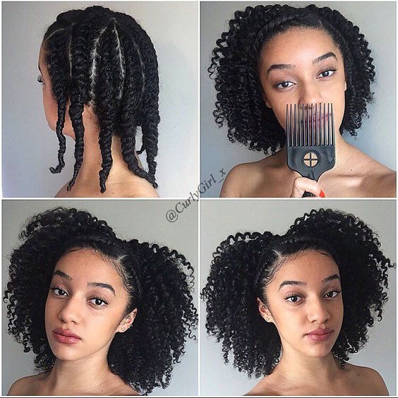 15 Cute Easy Twist Out Natural Hair Styles Curly Girl Swag