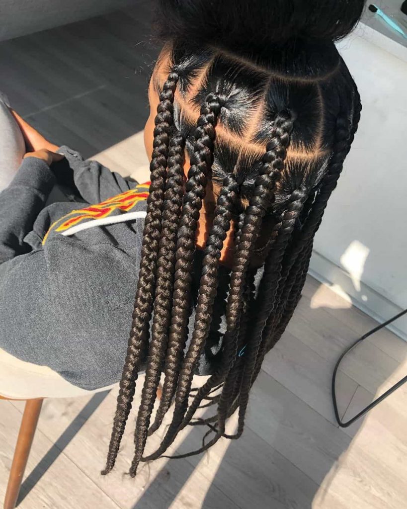 19 PHOTOS Splendid Box Braids For Ladies Black Braided Hairstyles 12 819x1024 1