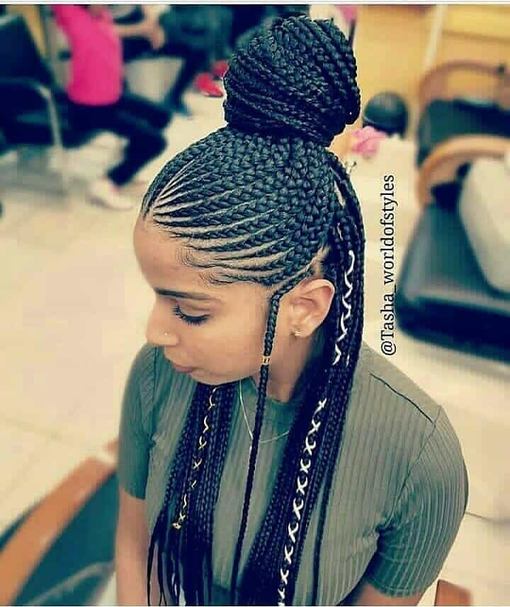 19 PHOTOS Splendid Box Braids For Ladies Black Braided Hairstyles 14