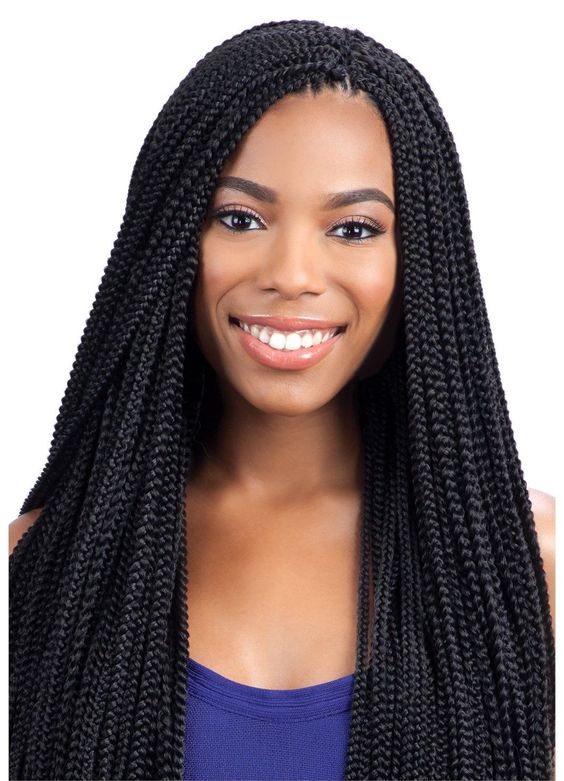 7.48 Small Box Braids Freetress Synthetic Crochet Braid Hair Pre Looped ebay Fashion