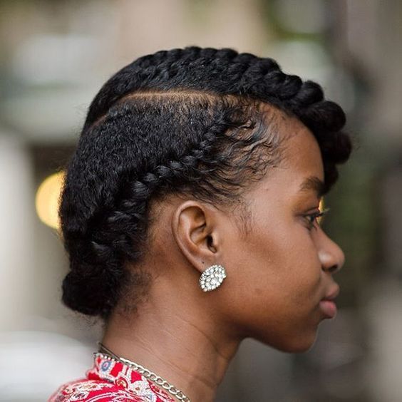 Flat Twist on Natural Hair