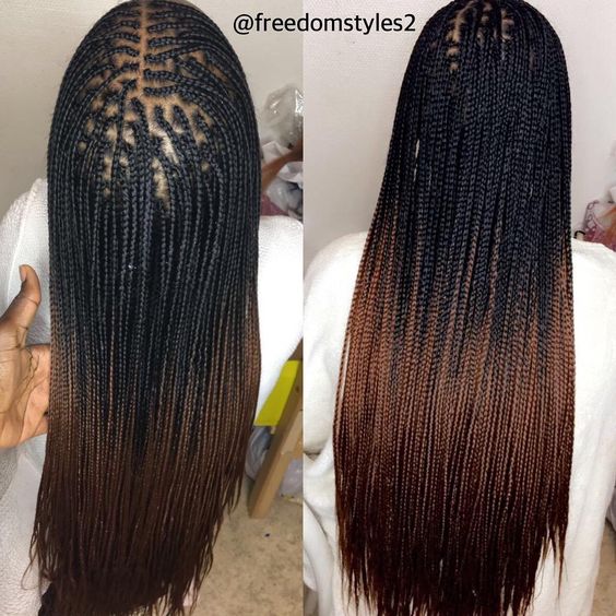 FreedomStyles on nstagram Micro box braids freedomstyle greyhair freedom hair hairstyles braids boxbraids braiding