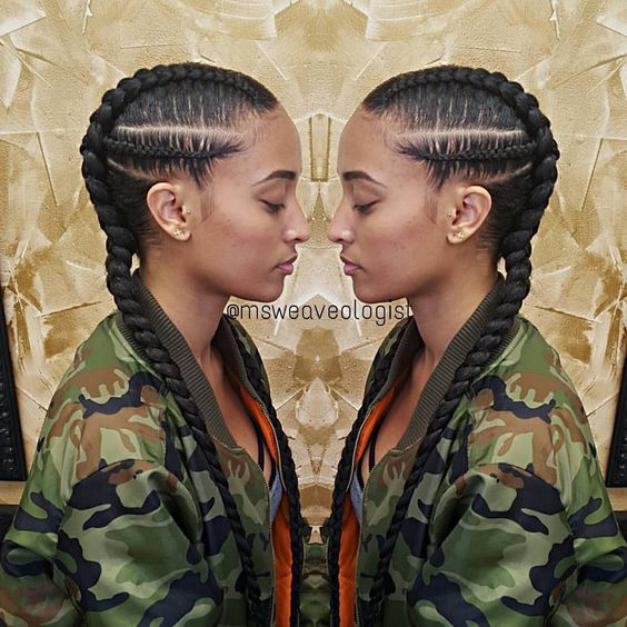 ProtectiveStyles on nstagram By msweaveologist Blessed this sweetheart callherhelen cornrows boxbraids msweaveologist