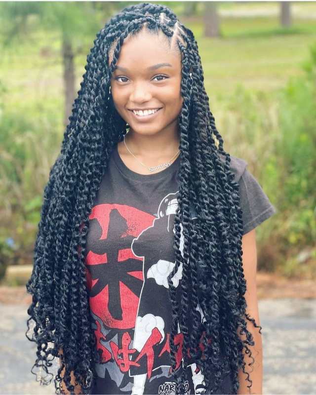 100 Fabulous Twisted Hairstyles – Perfect Twist Braids for the 2022 Ladies 9 1599232998 197 Latest Braided Hairstyles Beautiful Twist Braids For Ladies 2020