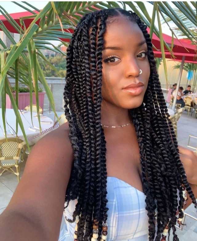 100 Fabulous Twisted Hairstyles – Perfect Twist Braids for the 2022 Ladies 7 1599232998 1 Latest Braided Hairstyles Beautiful Twist Braids For Ladies 2020