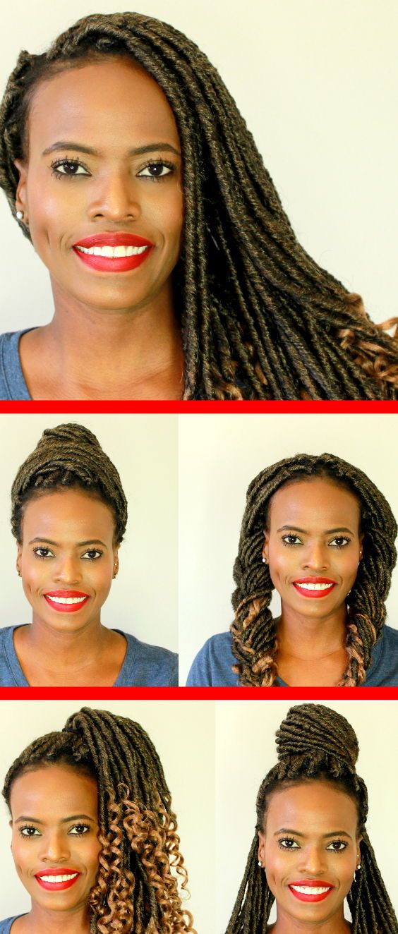 5 Ways To Style Faux Locs