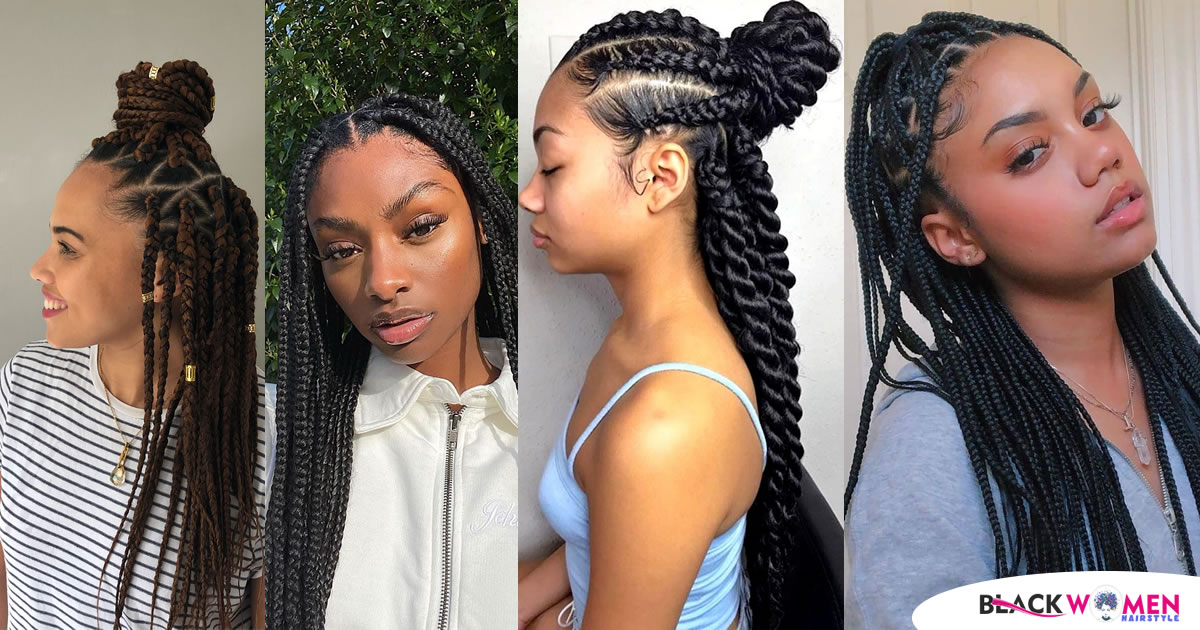 50 Beautiful Jumbo Box Braids Style Ideas to Inspire You