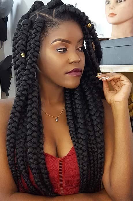 75 Endearing Jumbo Box Braids to Look Fabulous