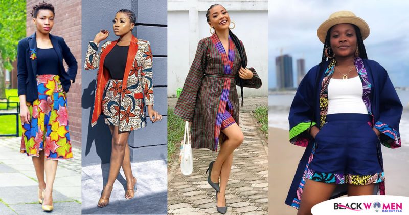 Fashionable, and Fabulous Ankara Kimono Jacket Styles for Ladies 2021