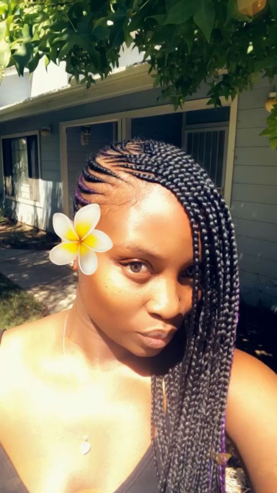 Feed in braids hair Style protective styles lemonade braids hair nspo