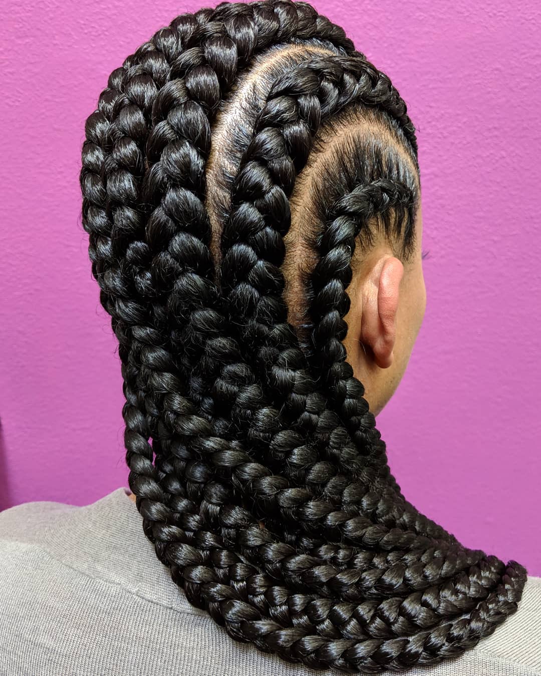 big cornrows unique dandridge