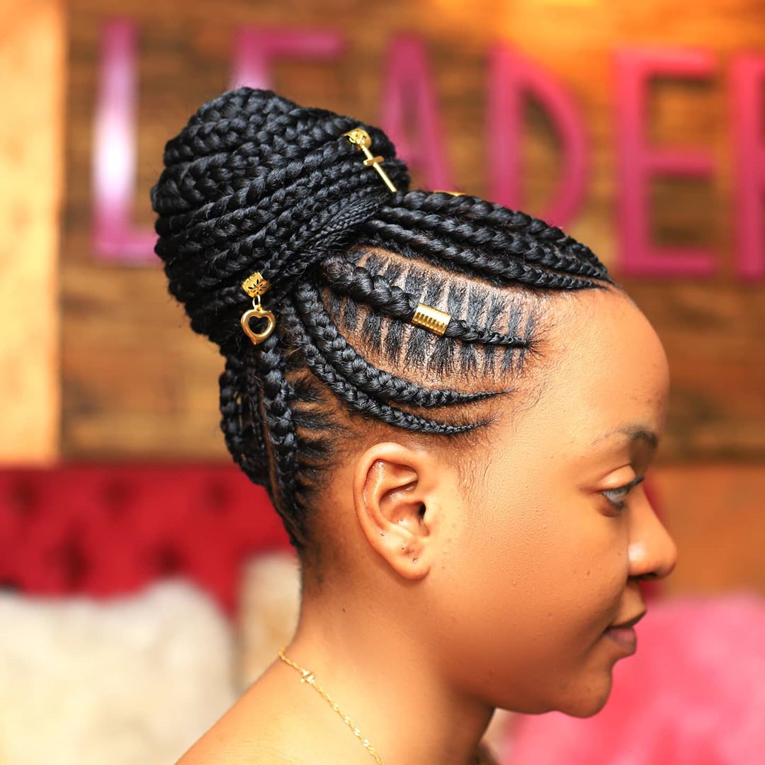 braided ponytail styles for black hair 10