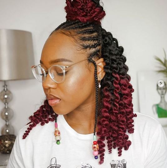 conrow kinky twists styles ig queenteshna