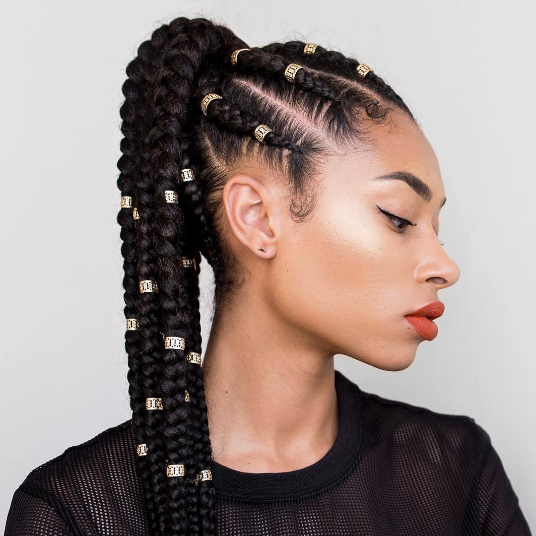 cornrow ponytail freshlengths