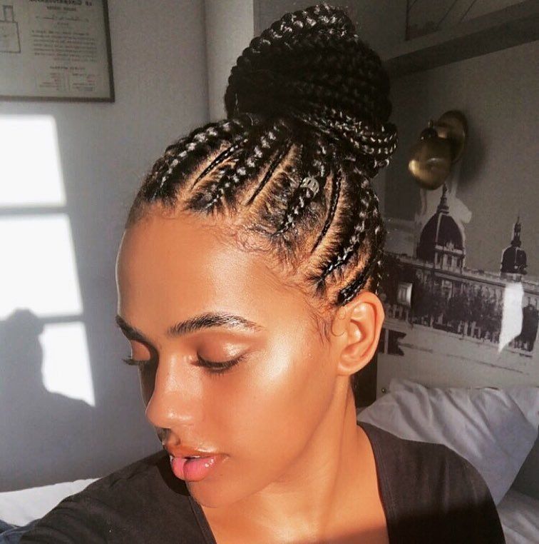 cornrow updo thelondoncurls