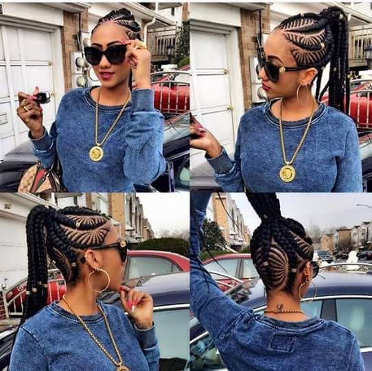 Great Ghana Weaving Hairstyles For African Ladies 5