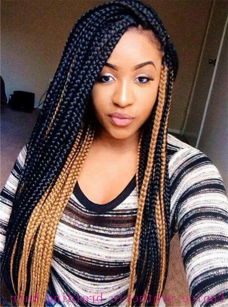 24+ Two Different Colored Box Braids