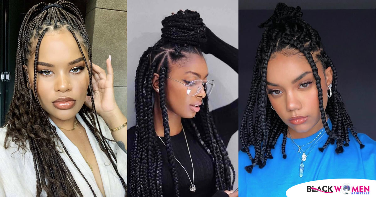 70+ Box Braid Hairstyles Worth Trying In 2020