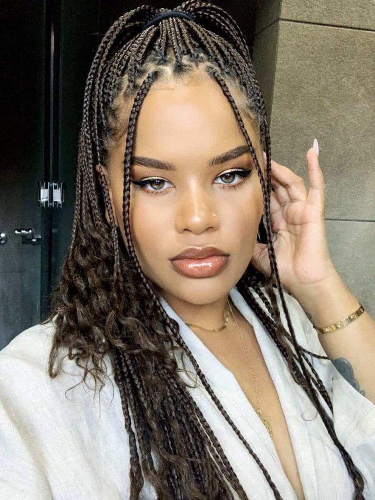 70+ Box Braid Hairstyles Worth Trying In 2020