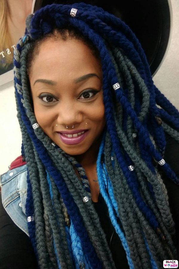 Cool hairstyles with yarn braids 1