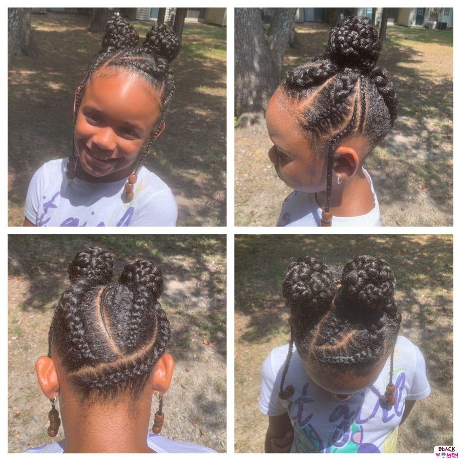 Kid hairstyles for natural hair Braids Cornrows 002