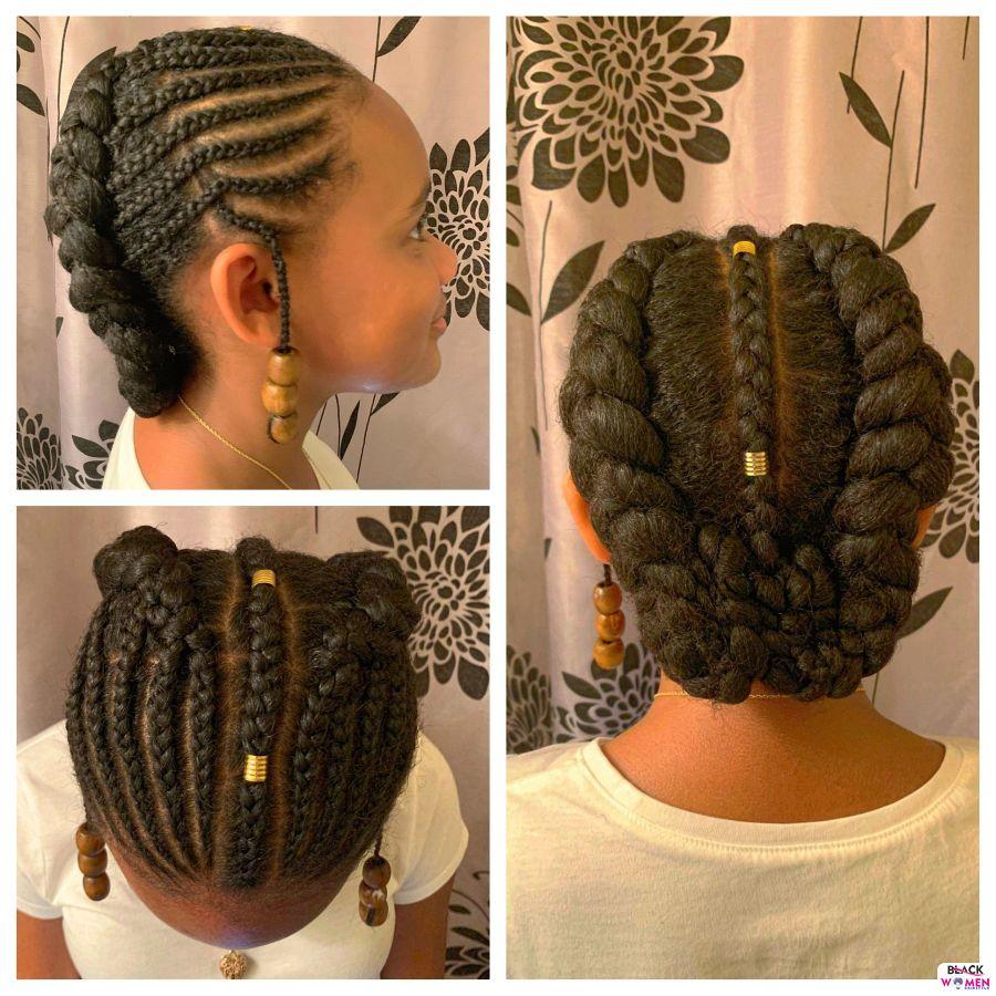 Kid hairstyles for natural hair Braids Cornrows 003