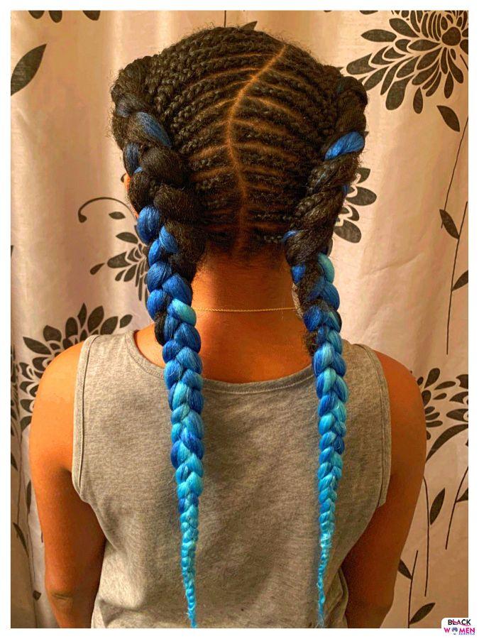 Kid hairstyles for natural hair Braids Cornrows 007