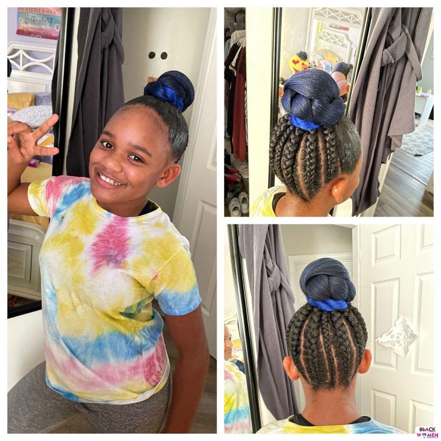 Kid hairstyles for natural hair Braids Cornrows 010