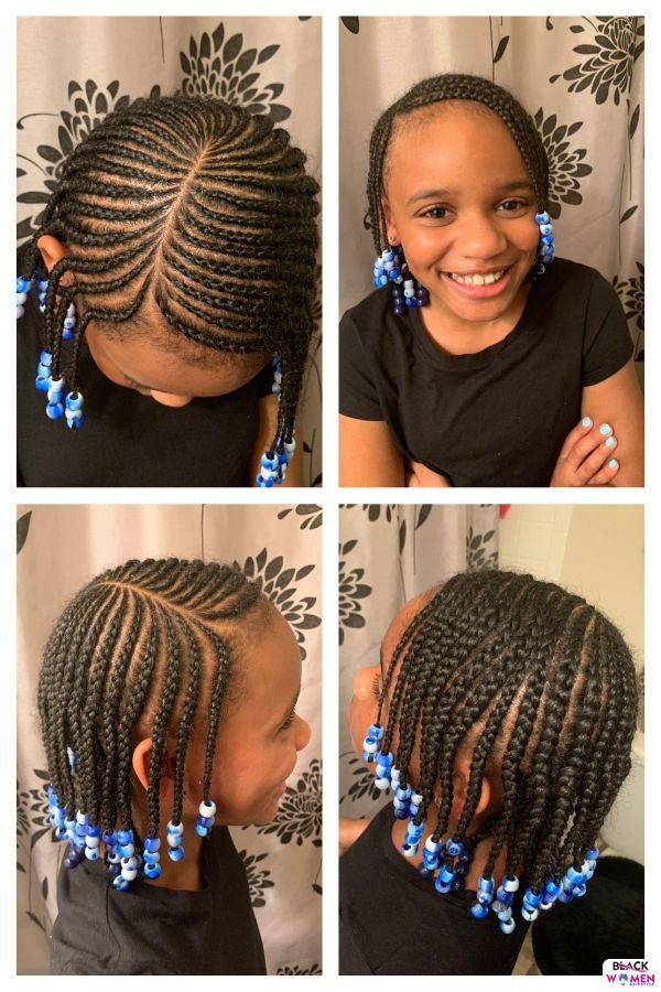 Kid hairstyles for natural hair Braids Cornrows 011