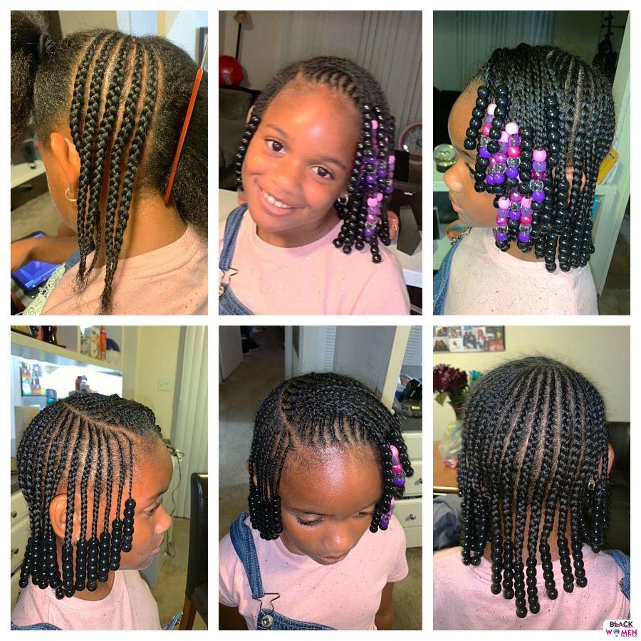 Kid hairstyles for natural hair Braids Cornrows 013