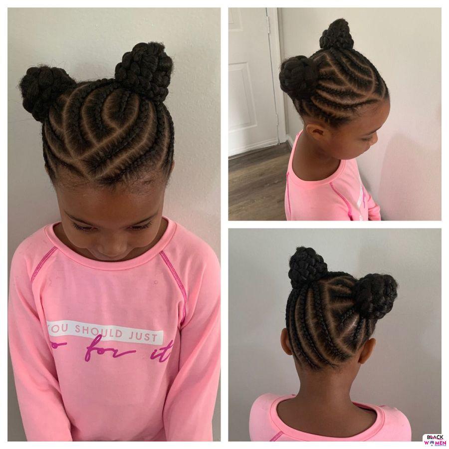 Kid hairstyles for natural hair Braids Cornrows 016