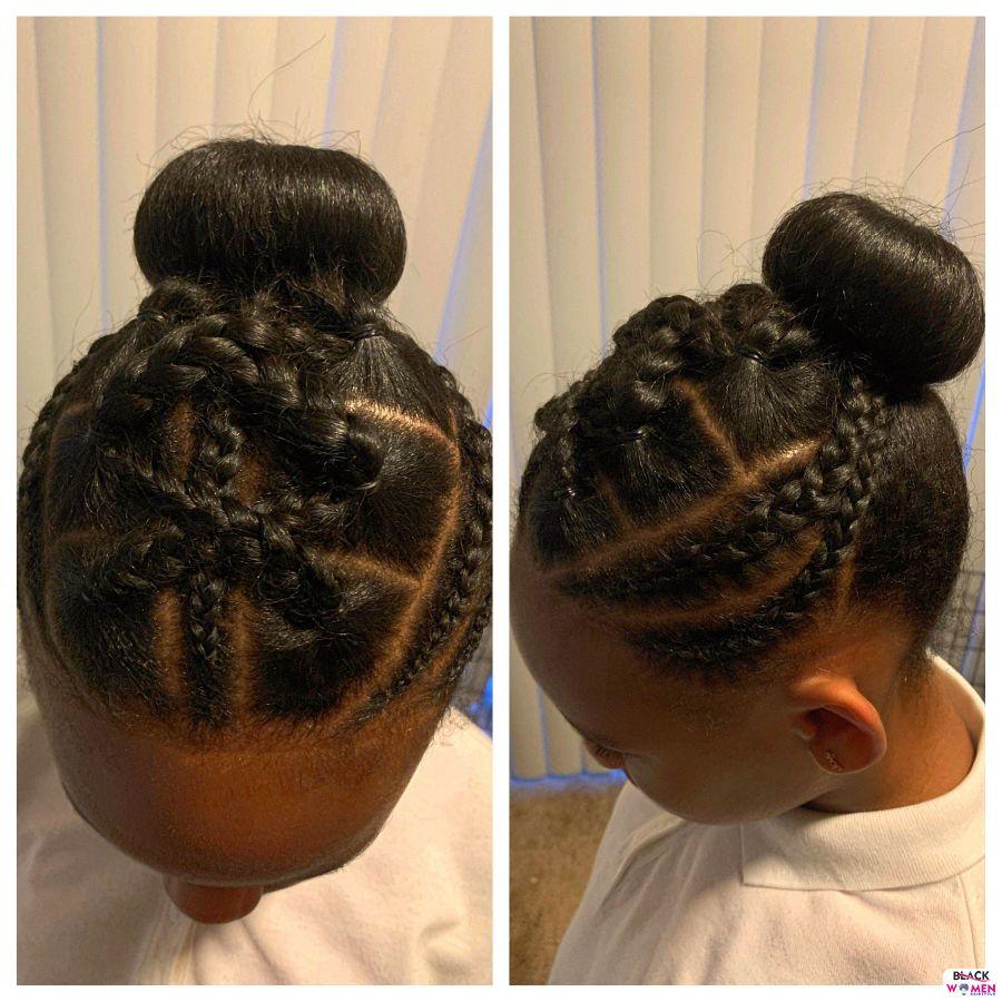 Kid hairstyles for natural hair Braids Cornrows 018