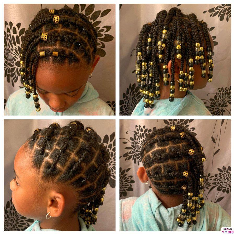 Kid hairstyles for natural hair Braids Cornrows 019