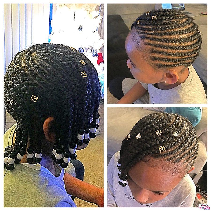 Kid hairstyles for natural hair Braids Cornrows 021