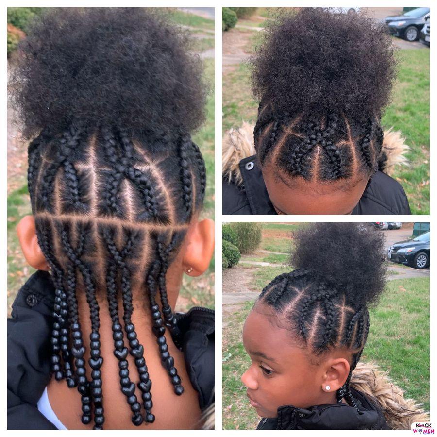 Kid hairstyles for natural hair Braids Cornrows 022