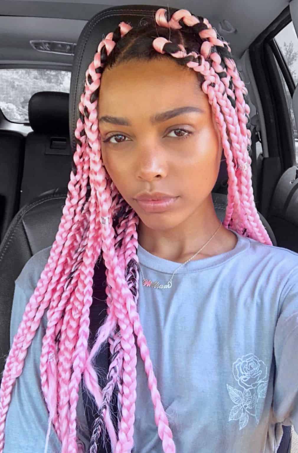 Pink braid