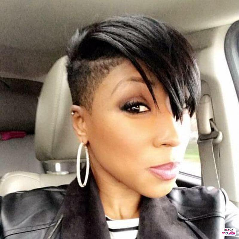 Short Haircuts for Black Women Shaved On Sides 18