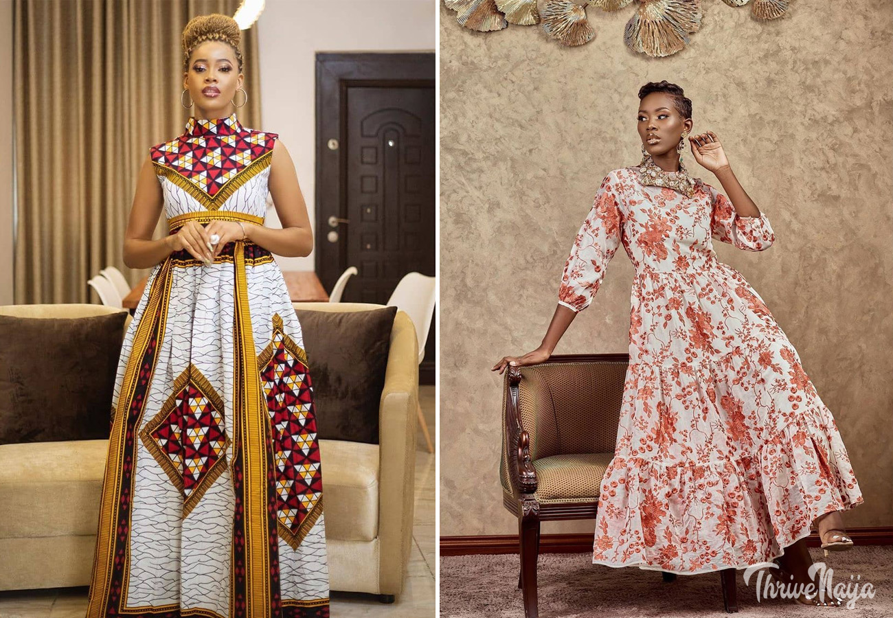 Home | African attire, African print dresses, Ankara long gown styles