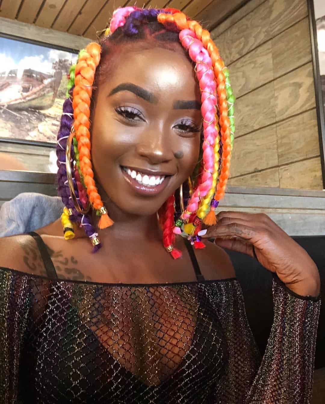 88 Box Braid Hairstyles Worth Trying In 2020 9