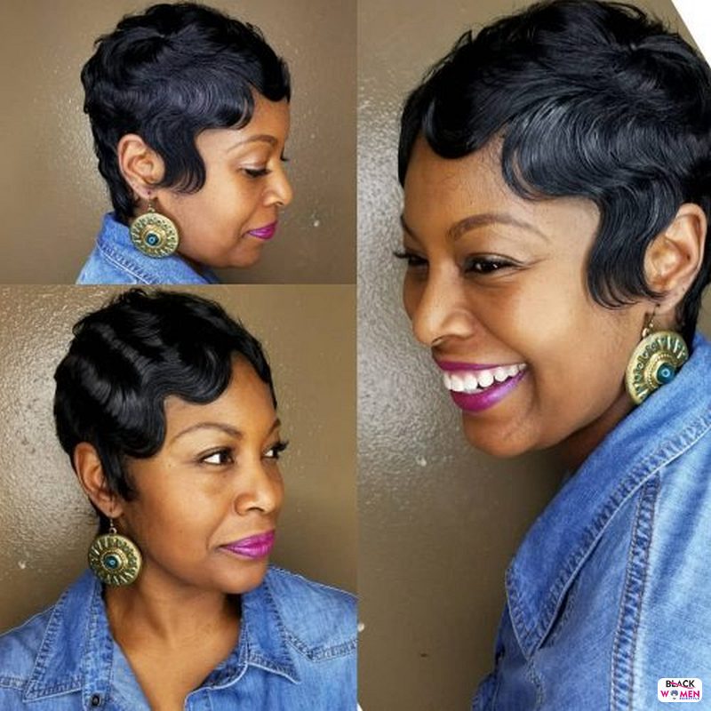 finger wave weave short black hairstyle 500x500 1