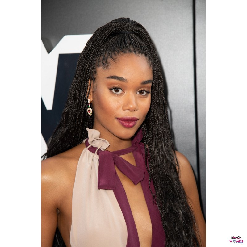 laura harrier box braids