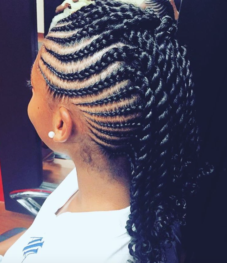 Gorgeous braids and twists by @hairstress ae