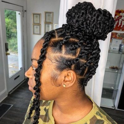 Trendy Braids & Ghana-Weaving Hairstyles For Beautiful Ladies In 2021
